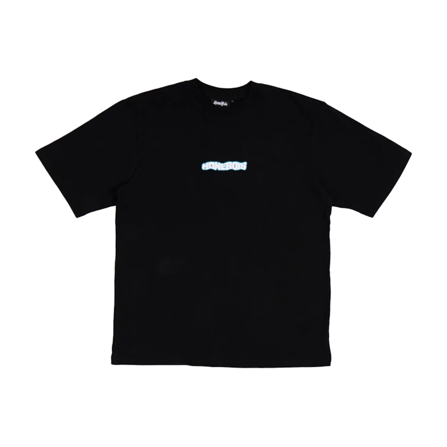 HOMEBOIS BLUR HALFTONE T-SHIRT [BLACK]-1