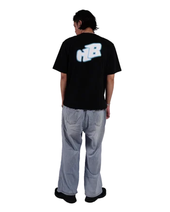 HOMEBOIS BLUR HALFTONE T-SHIRT [BLACK]-4