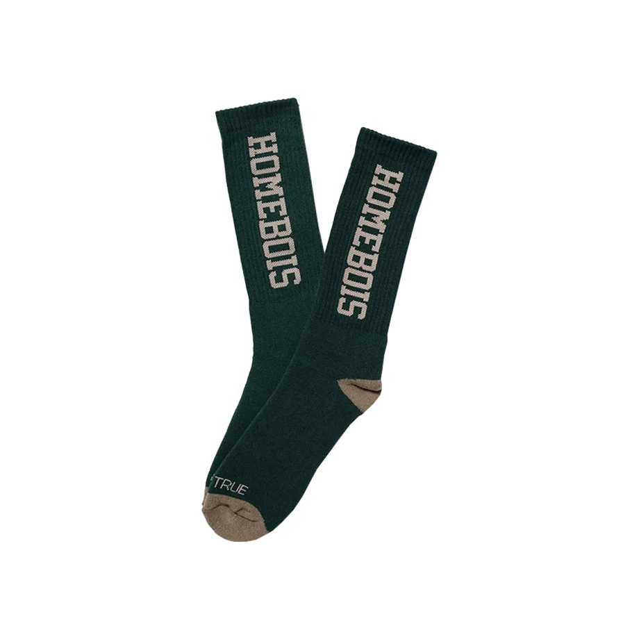 HOMEBOIS CREW SOCKS [GREEN]-1