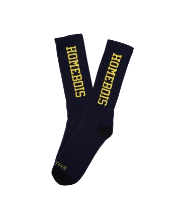 HOMEBOIS CREW SOCKS [NAVY]-1