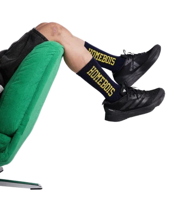 HOMEBOIS CREW SOCKS [NAVY]-3