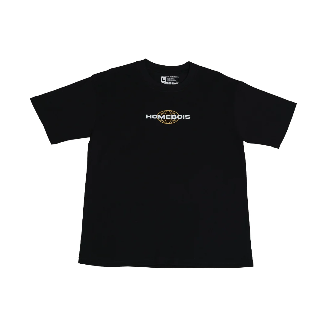 HOMEBOIS GLOBE TEE BLACK 2025-1