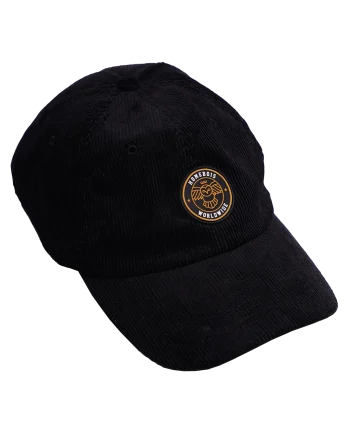 HOMEBOIS RUBBER PATCH HAT [BLACK CORDUROY]-2