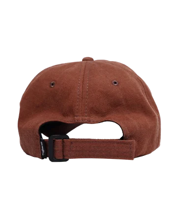 HOMEBOIS RUBBER PATCH HAT [BROWN WASH]-3