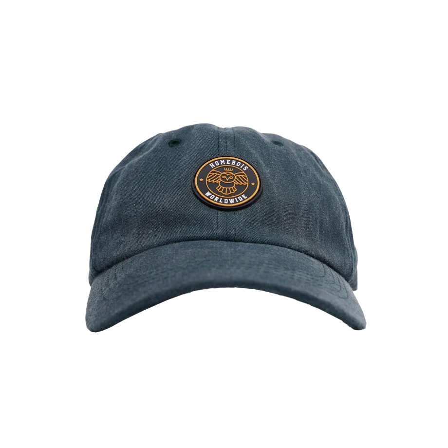 HOMEBOIS RUBBER PATCH HAT [GREEN WASH]-1