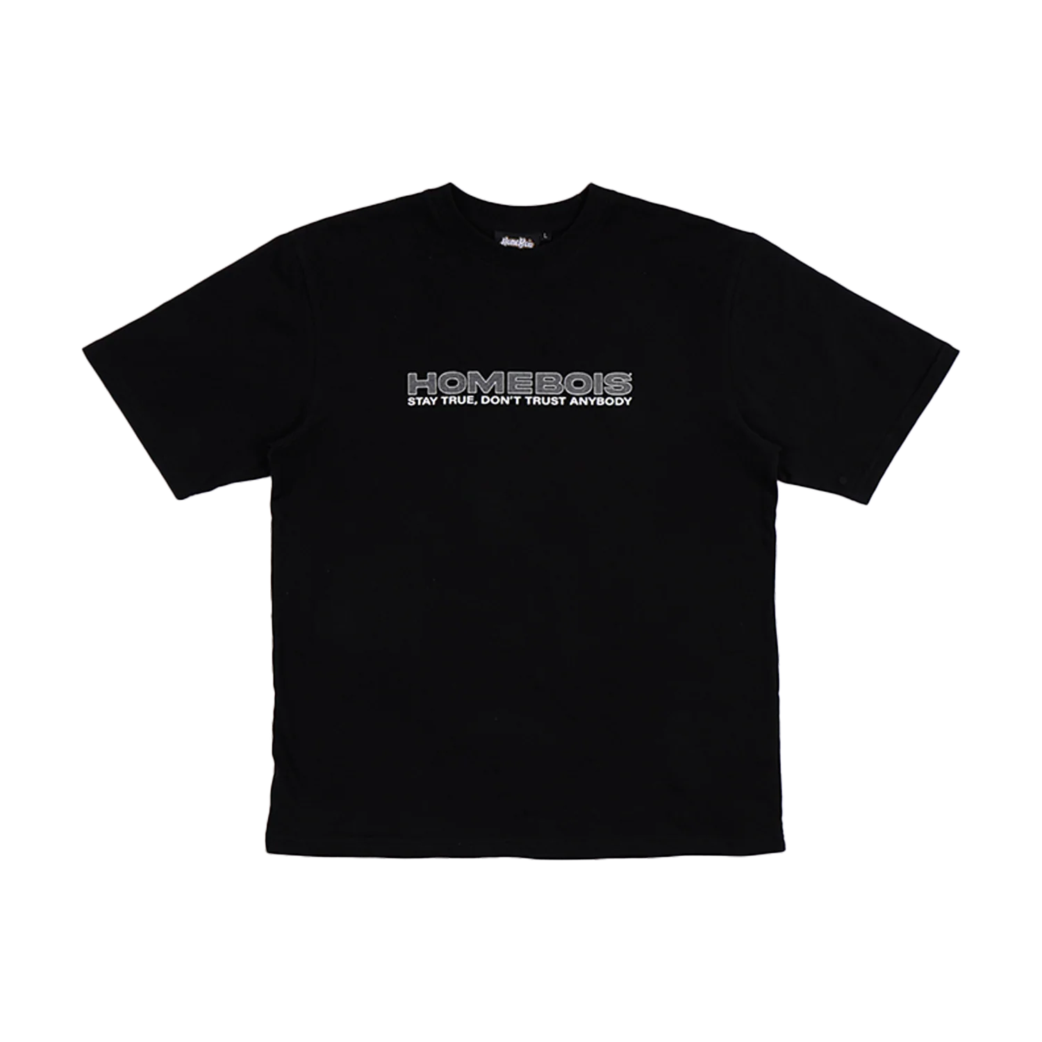 HOMEBOIS SNAKE SKIN FONT T-SHIRT [BLACK]-1